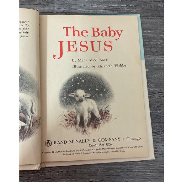 1961 Rand McNally “The Baby Jesus” by Dr. Mary Alice Jones - Picture 4 of 6